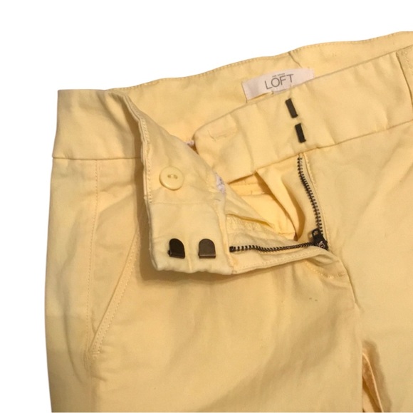 LOFT Slim Pencil Ankle Pants in Soft Yellow Size 8 -- ABSOLUTELY GORGEOUS!!! - Picture 6 of 8